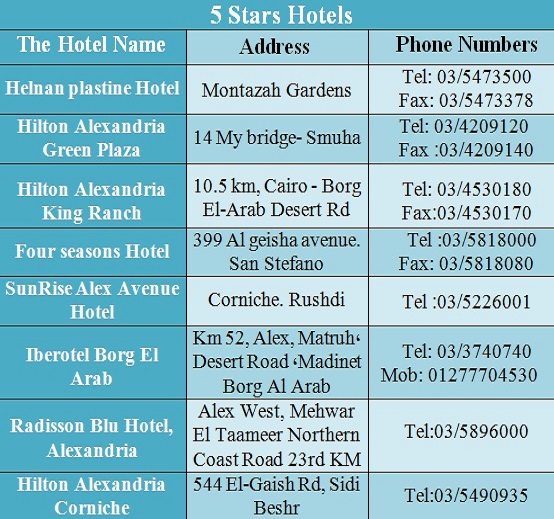 Hotel reviews in Alexandria